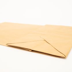 Kundenspezifische Papiertütenbox 26x17x25 CM | PAPIERBEUTELKASTEN BOX| EINFARBIGER FLEXO-DRUCK AUF VORFESTGELEGTEN ZONEN AUF ...