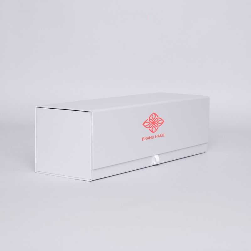 PERSONALISIERT Flaschenbox Magnetbox 12x40,5x12 CM | BOTTLE BOX | BOÎTE POUR 1 BOUTEILLE MAGNUM | IMPRESSION EN SÉRIGRAPHIE S...