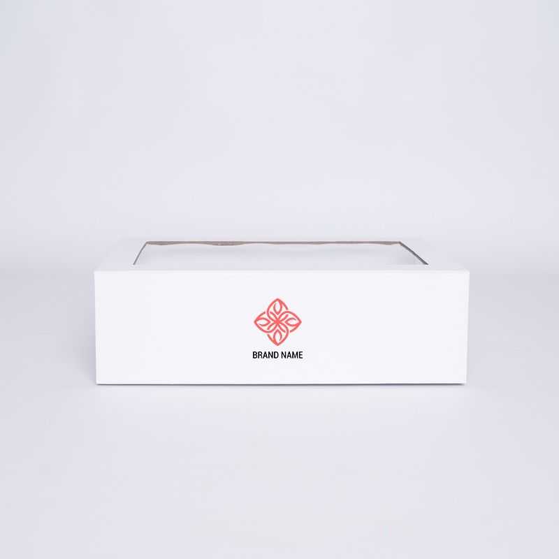 Customized Personalized Magnetic Box Clearbox 33x22x10 CM | CLEARBOX | SCREEN PRINTING ON ONE SIDE IN TWO COLOURS