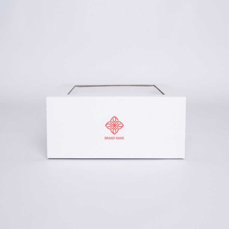 Customized Personalized Magnetic Box Clearbox 22x22x10 CM | CLEARBOX | SCREEN PRINTING ON ONE SIDE IN ONE COLOUR