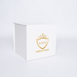 Customized Personalized Magnetic Box Cubox 22x22x22 CM | CUBOX | HOT FOIL STAMPING