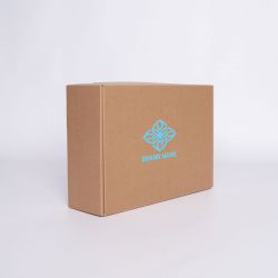 Customized Customizable Kraft Postpack 34x24x10,5 CM | POSTPACK | SCREEN PRINTING ON ONE SIDE IN ONE COLOUR