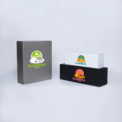 Customized Personalized Magnetic Box Bottlebox 28x33x10 CM | BOTTLE BOX | 3 BOTTLES BOX | SCREEN PRINTING ON ONE SIDE IN TWO ...